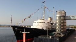 EDINBURGH, SCOTLAND - JULY 29: A general view of the Royal Britannia during the pre wedding party hosted by Zara Phillips and Mike Tindall on the Britannia on July 29, 2011 in Edinburgh, Scotland.   The Queen's granddaughter Zara Phillips will marry England rugby player Mike Tindall at Canongate Kirk on Saturday. Many royals are expected to attend including the Duke and Duchess of Cambridge.  (Photo by Chris Jackson/Getty Images)